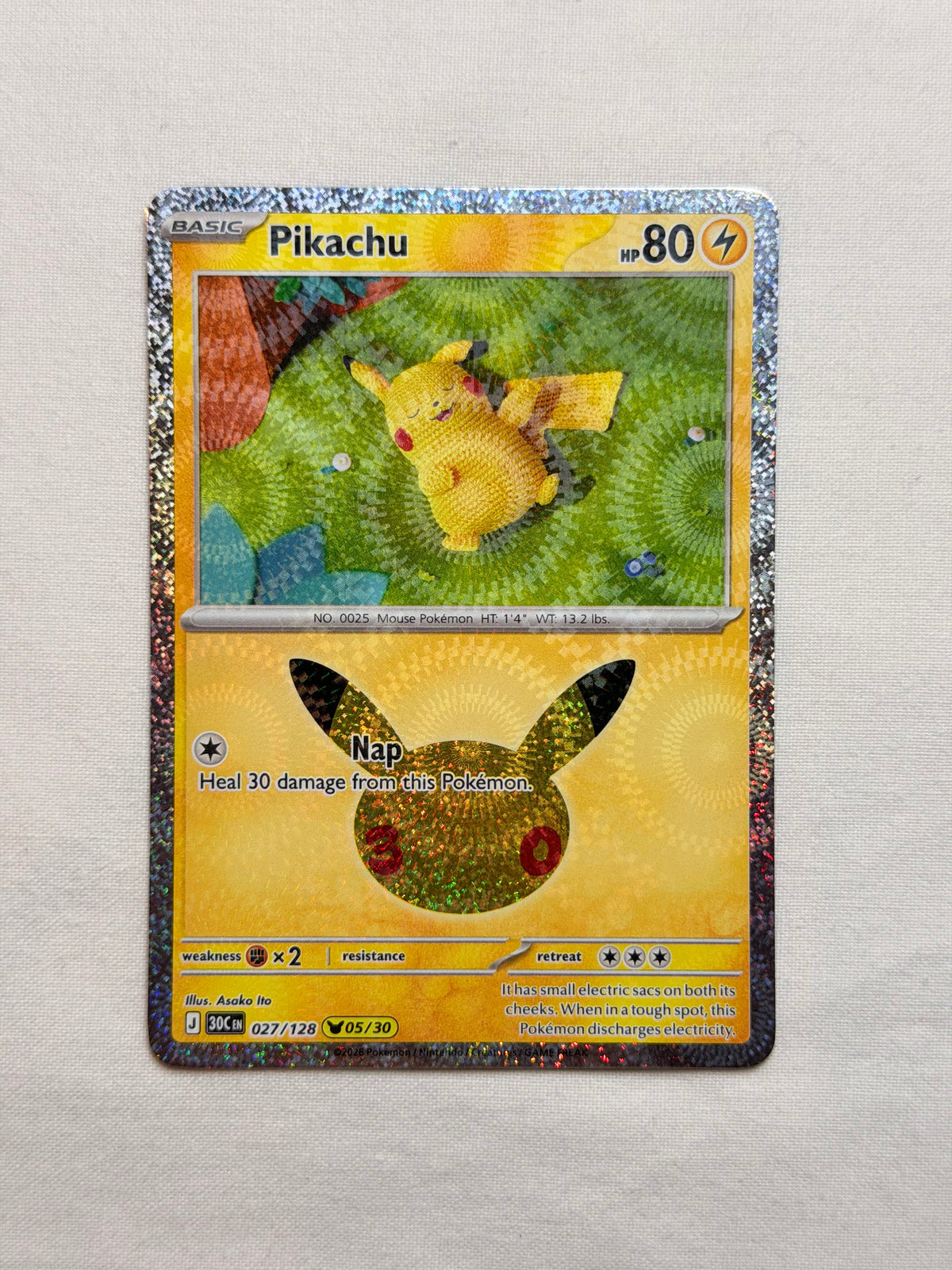 Pikachu 027/128 front