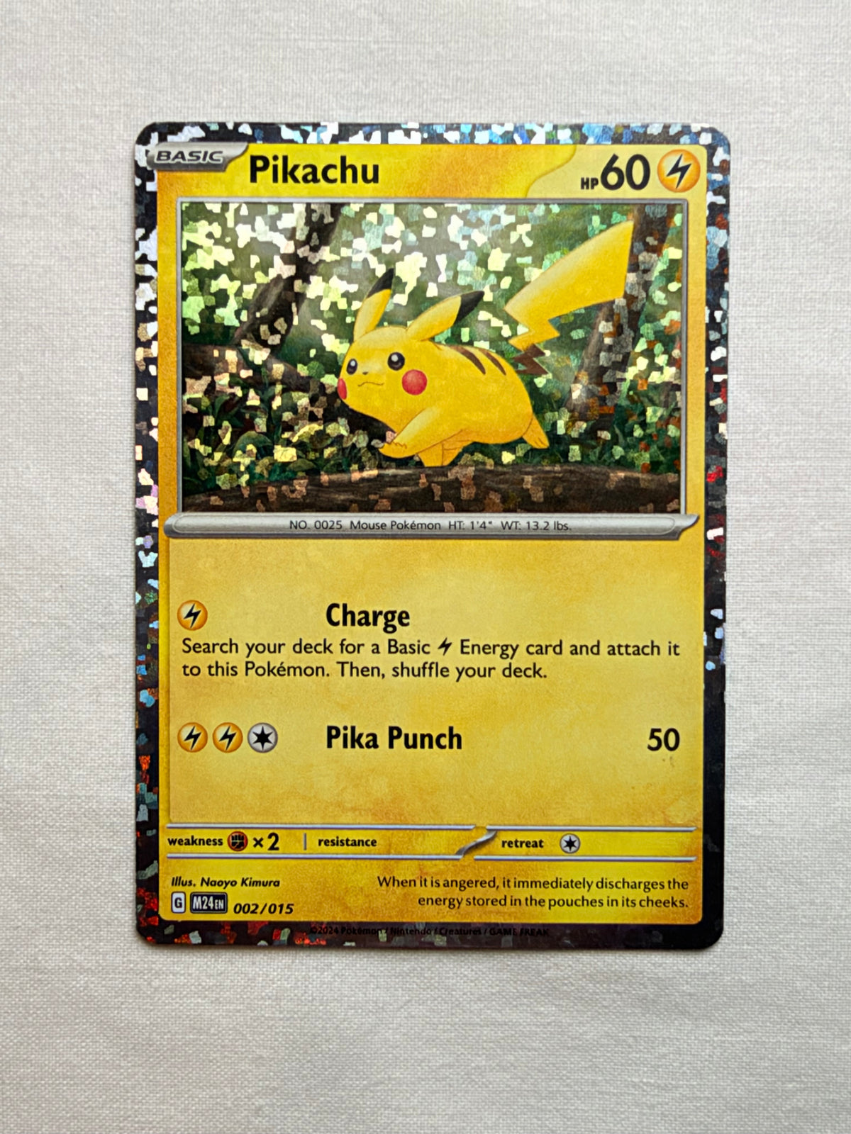Pikachu 002/015 front