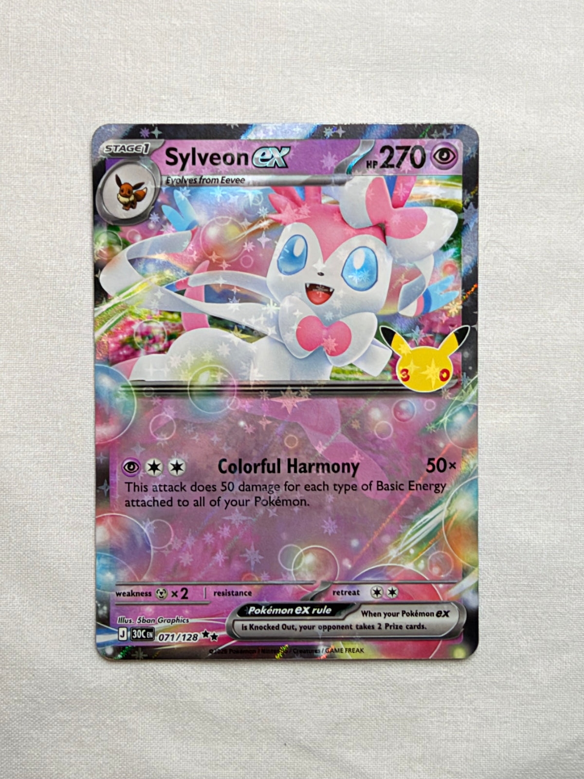 Sylveon ex 071/128 front
