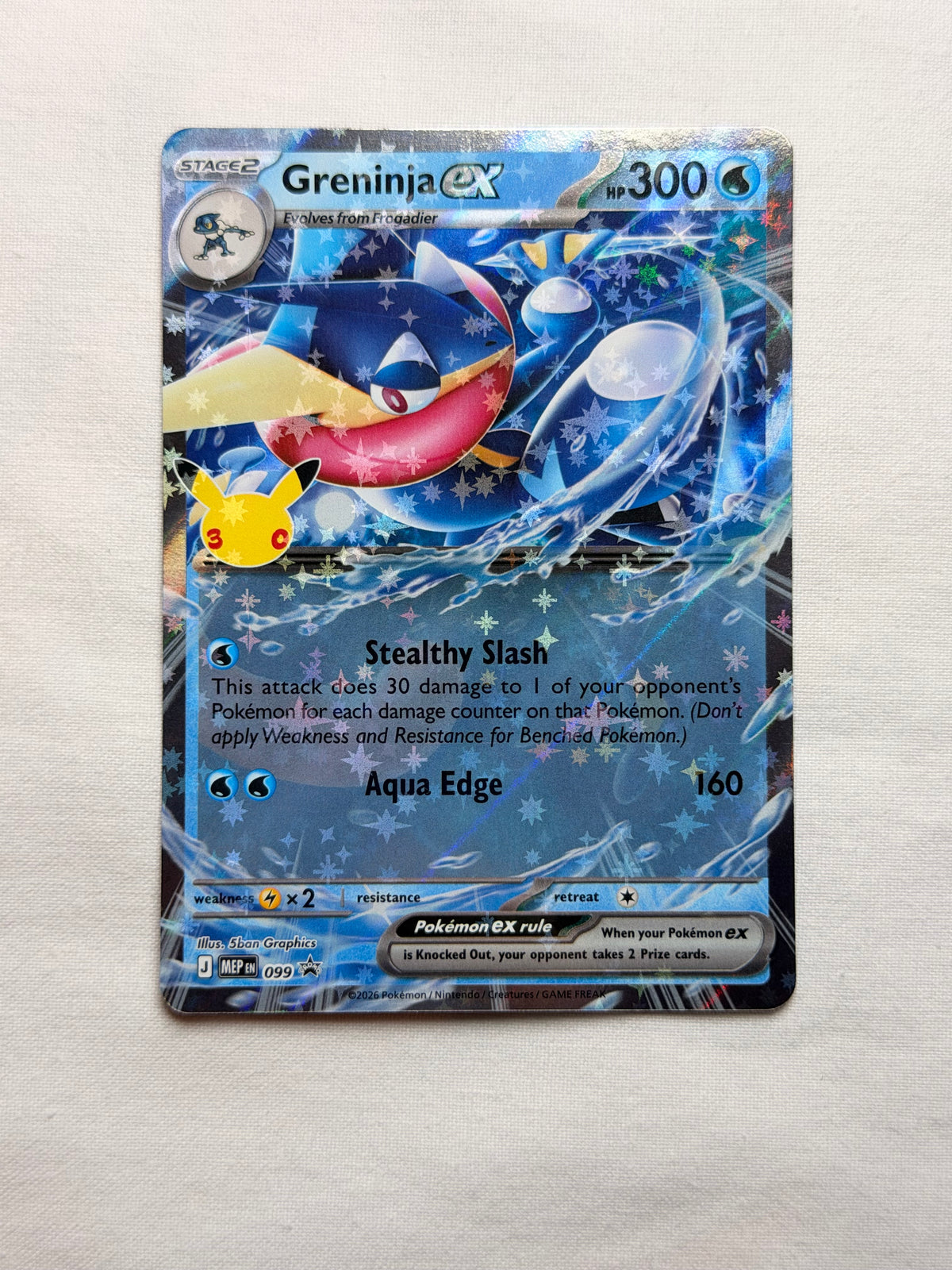 Greninja ex MEP099 front