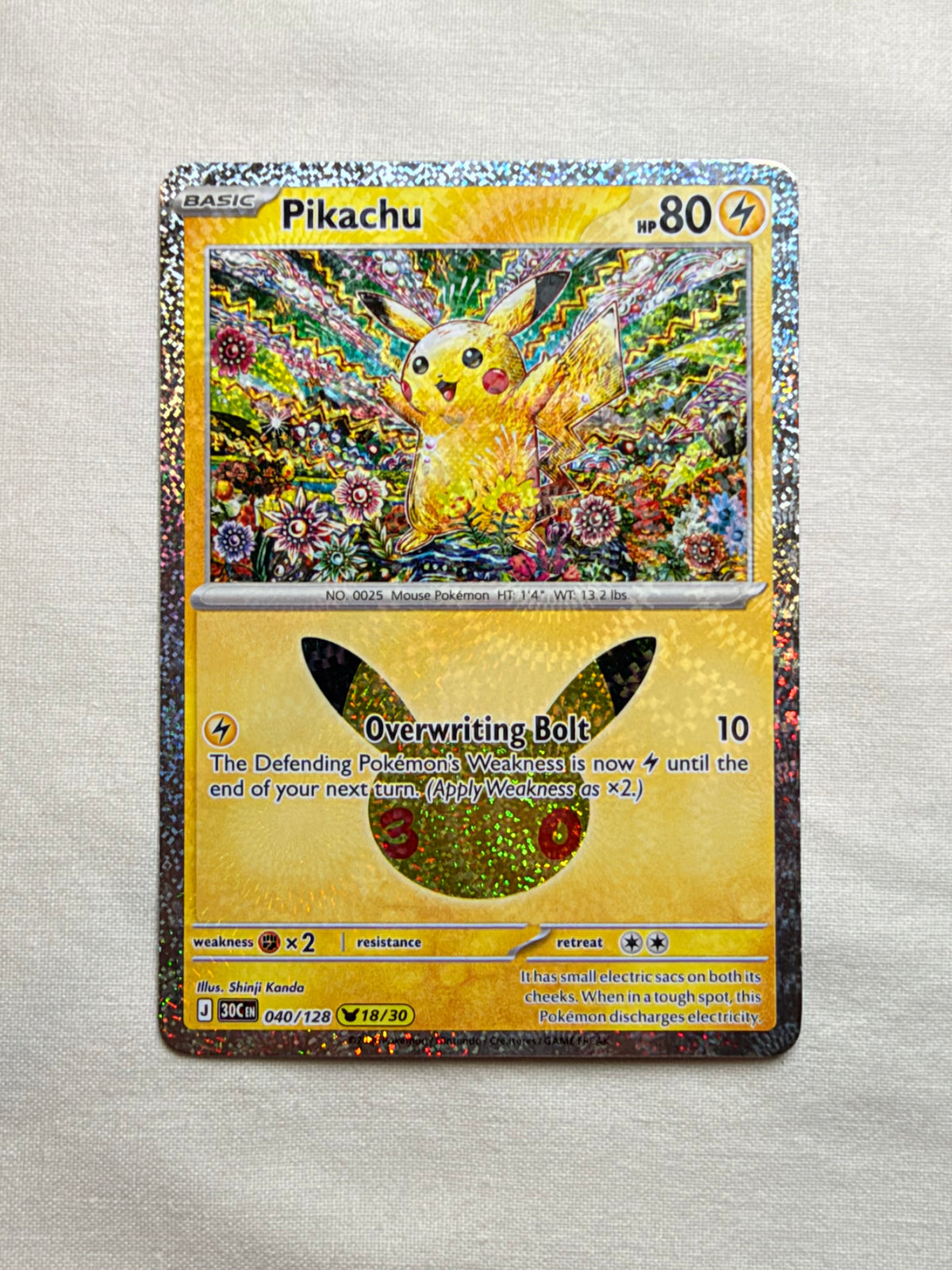 Pikachu 040/128 front
