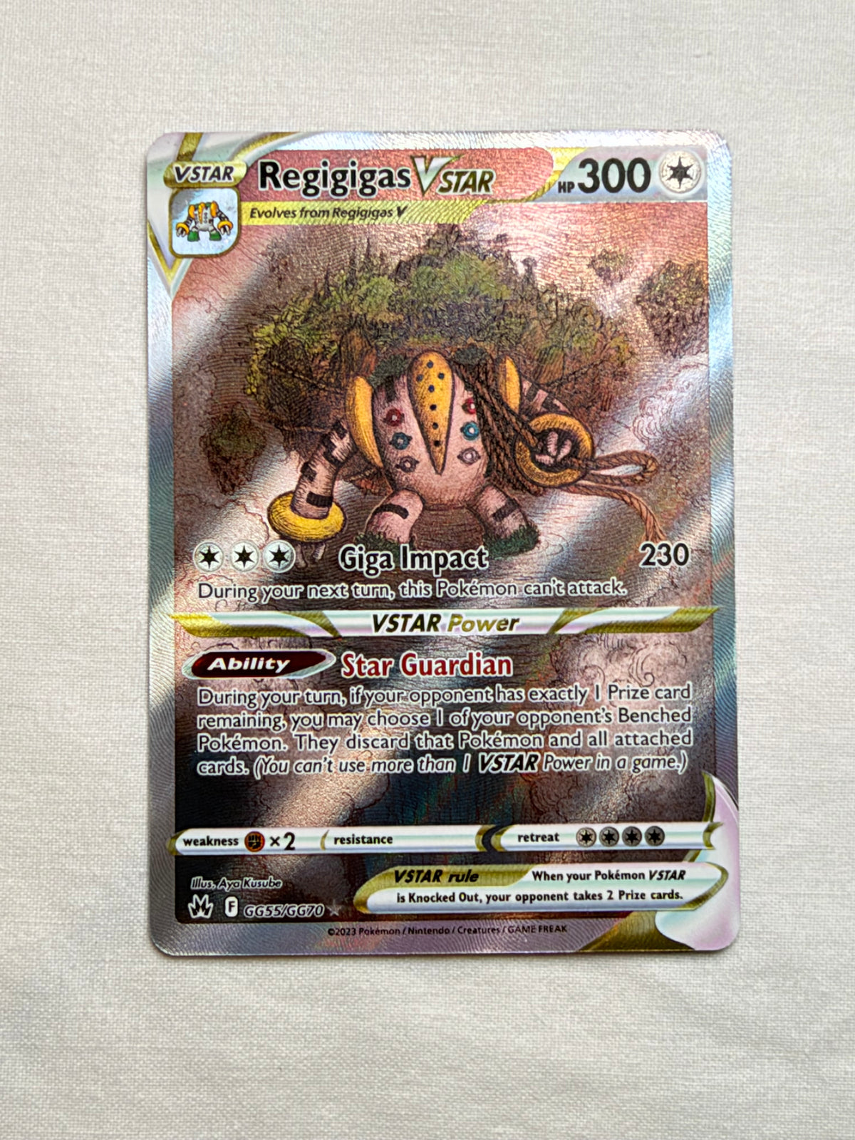 Regigigas VSTAR GG55/GG70 front