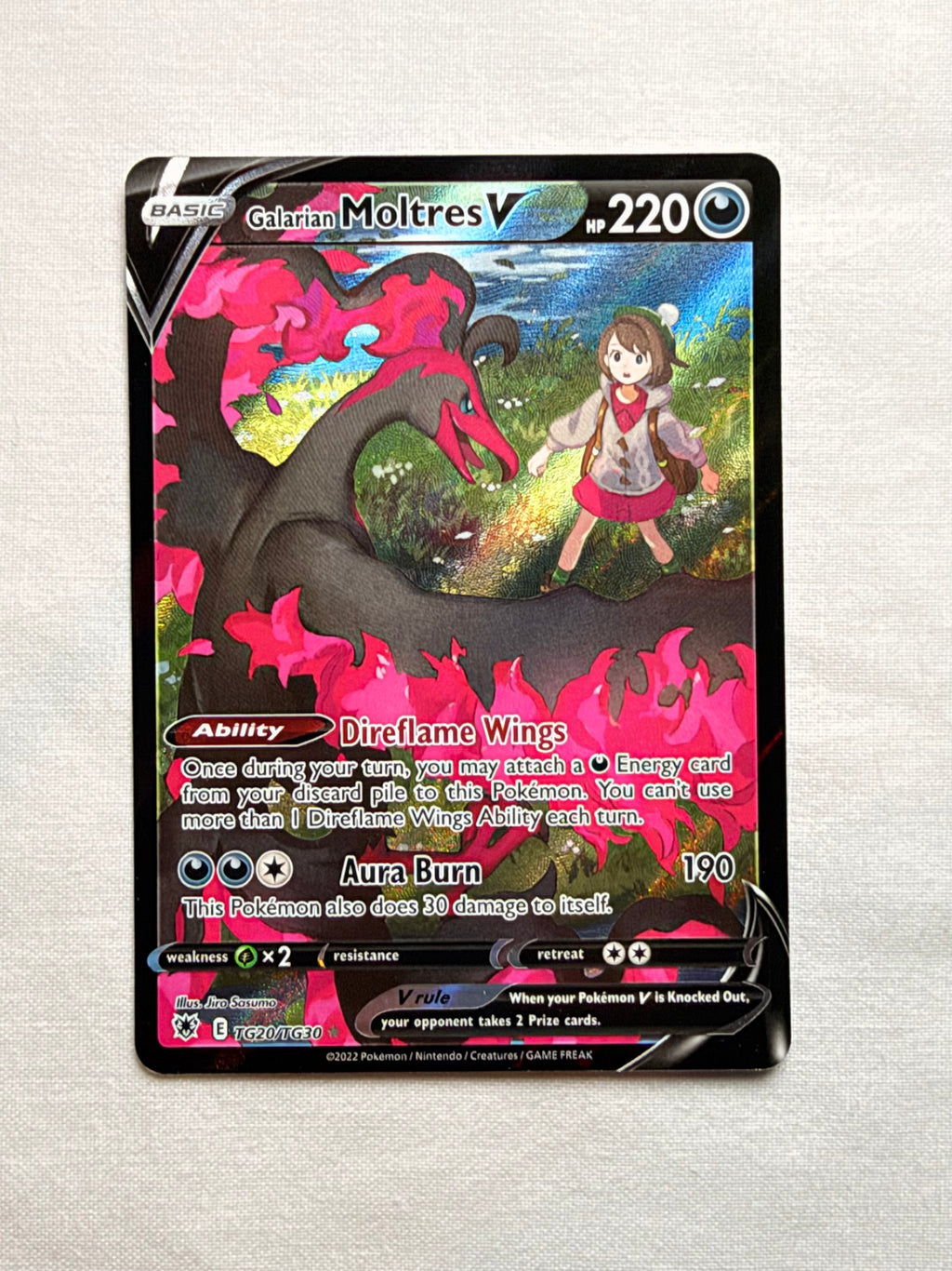 Galarian Moltres V TG20/TG30 front