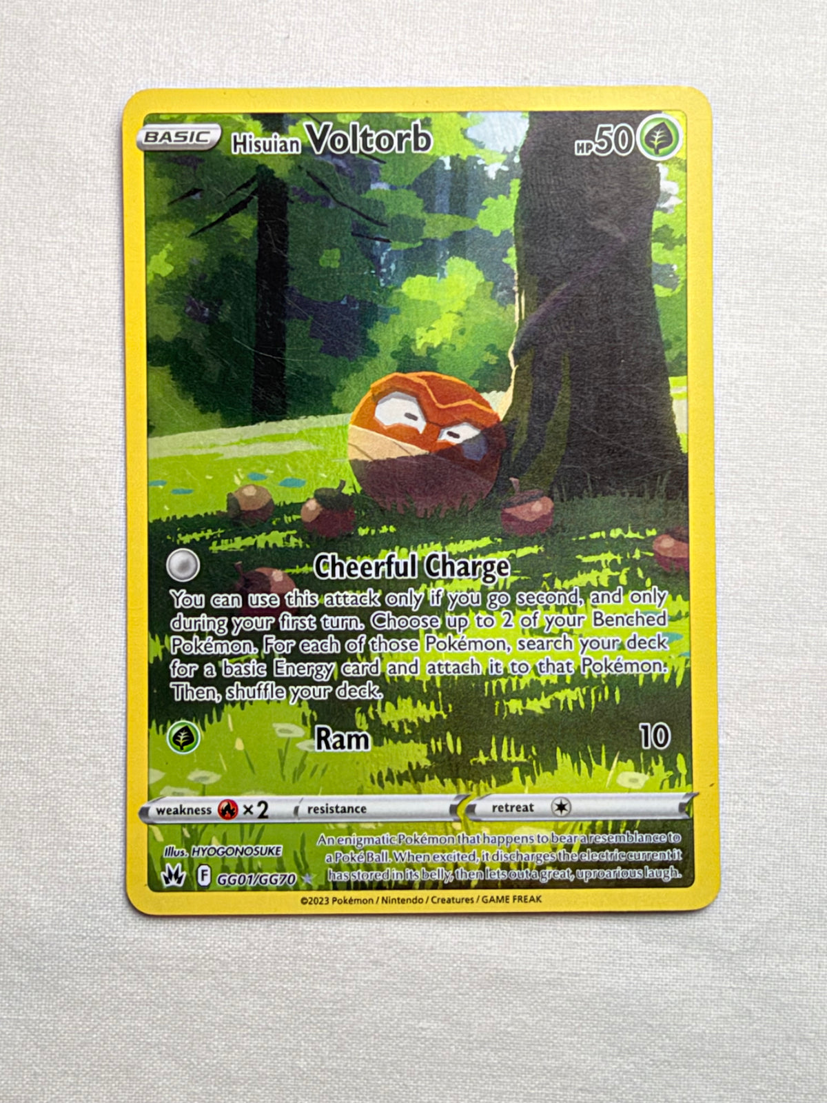 Hisuian Voltorb GG01/GG70 front