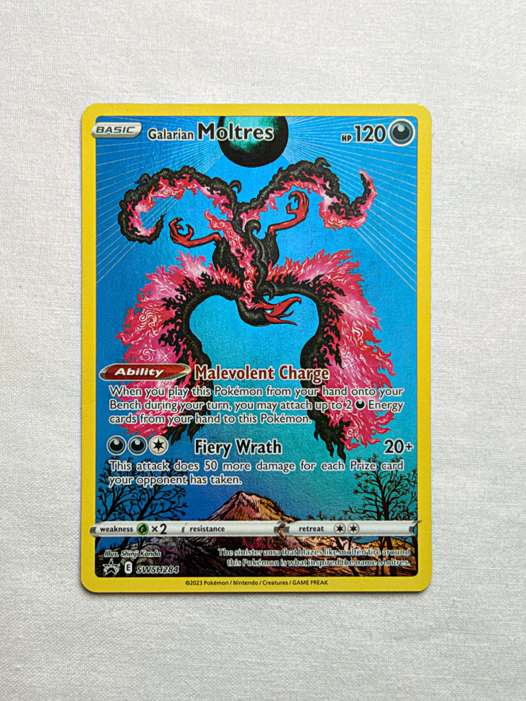 Galarian Moltres SWSH284 front