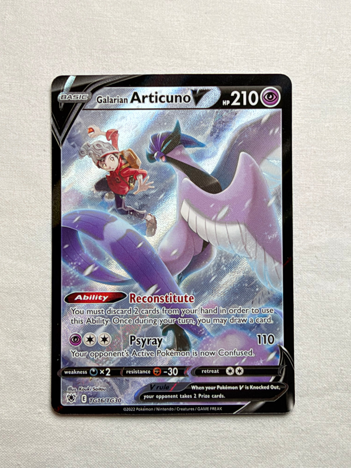 Galarian Articuno V TG16/TG30 front