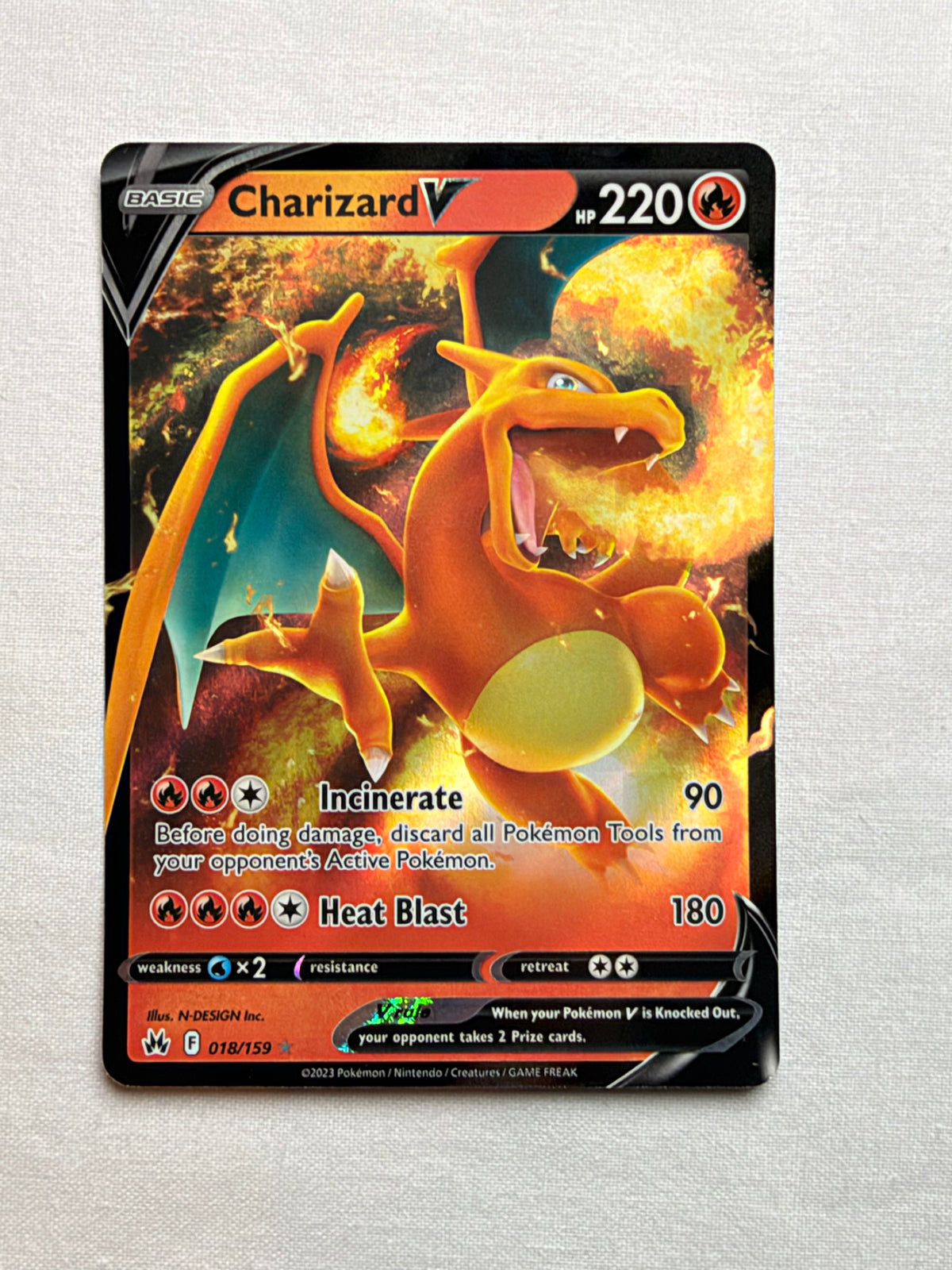 Charizard V 018/159 front