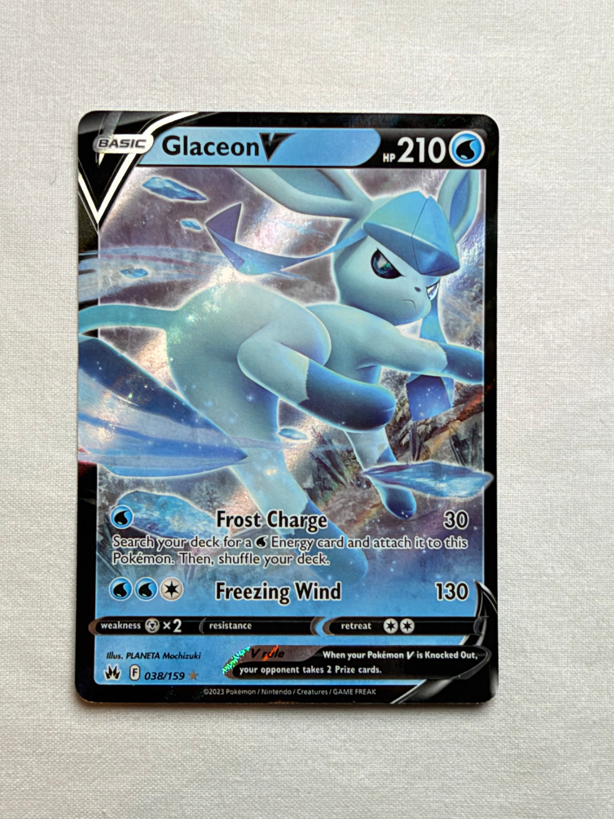 Glaceon V 038/159 front