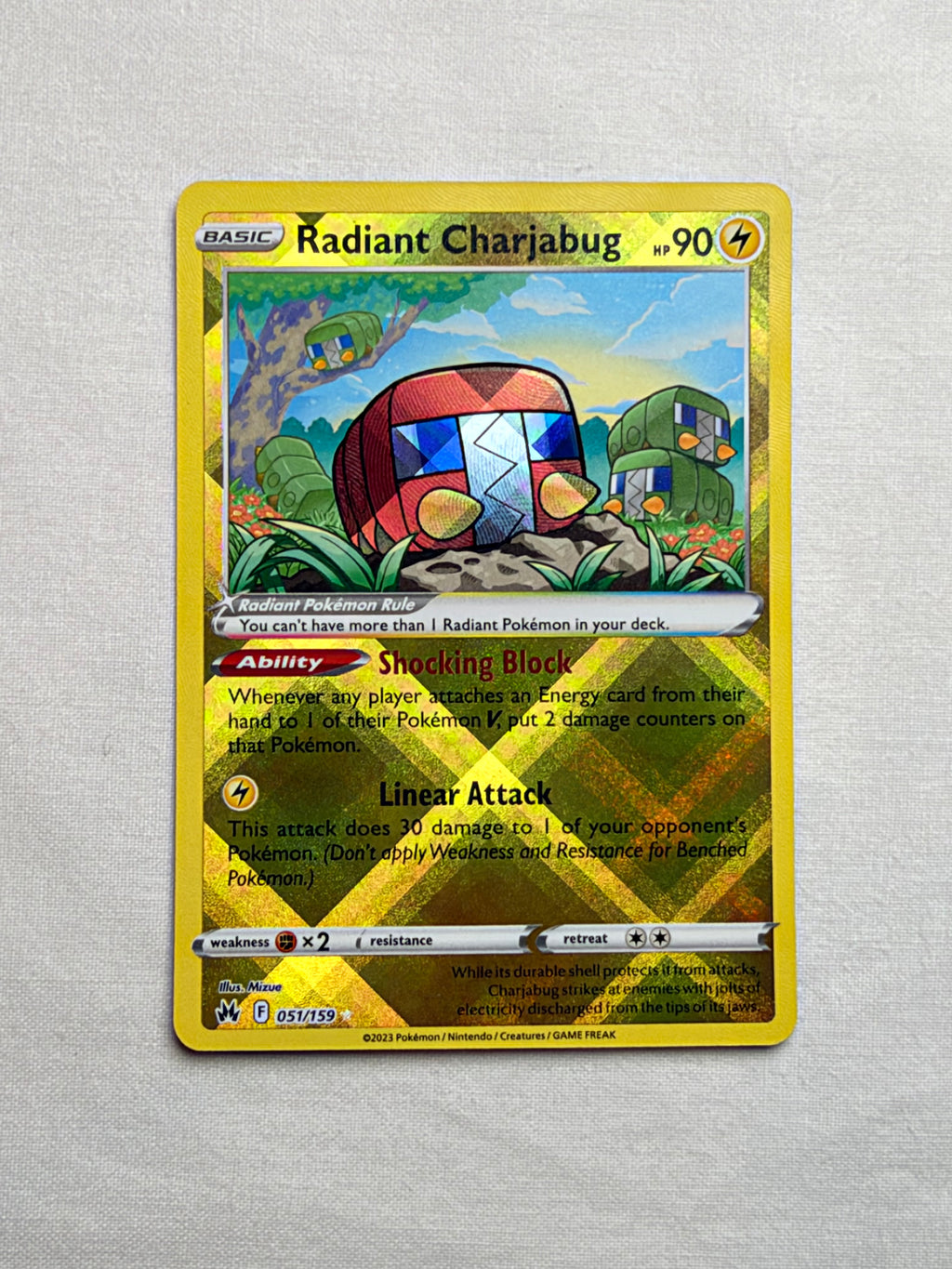 Radiant Charjabug 051/159 front
